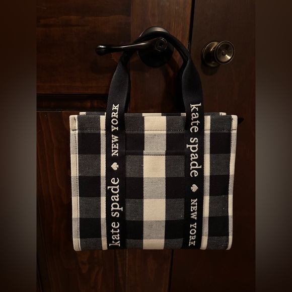 Kate Spade Black&White Gingham Tote